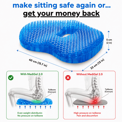 MediGel 2.0 – Orthopedic Comfort Gel Seat